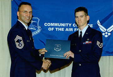 R. Brady Frost receives Associates Degree, Community College of the Air Force.